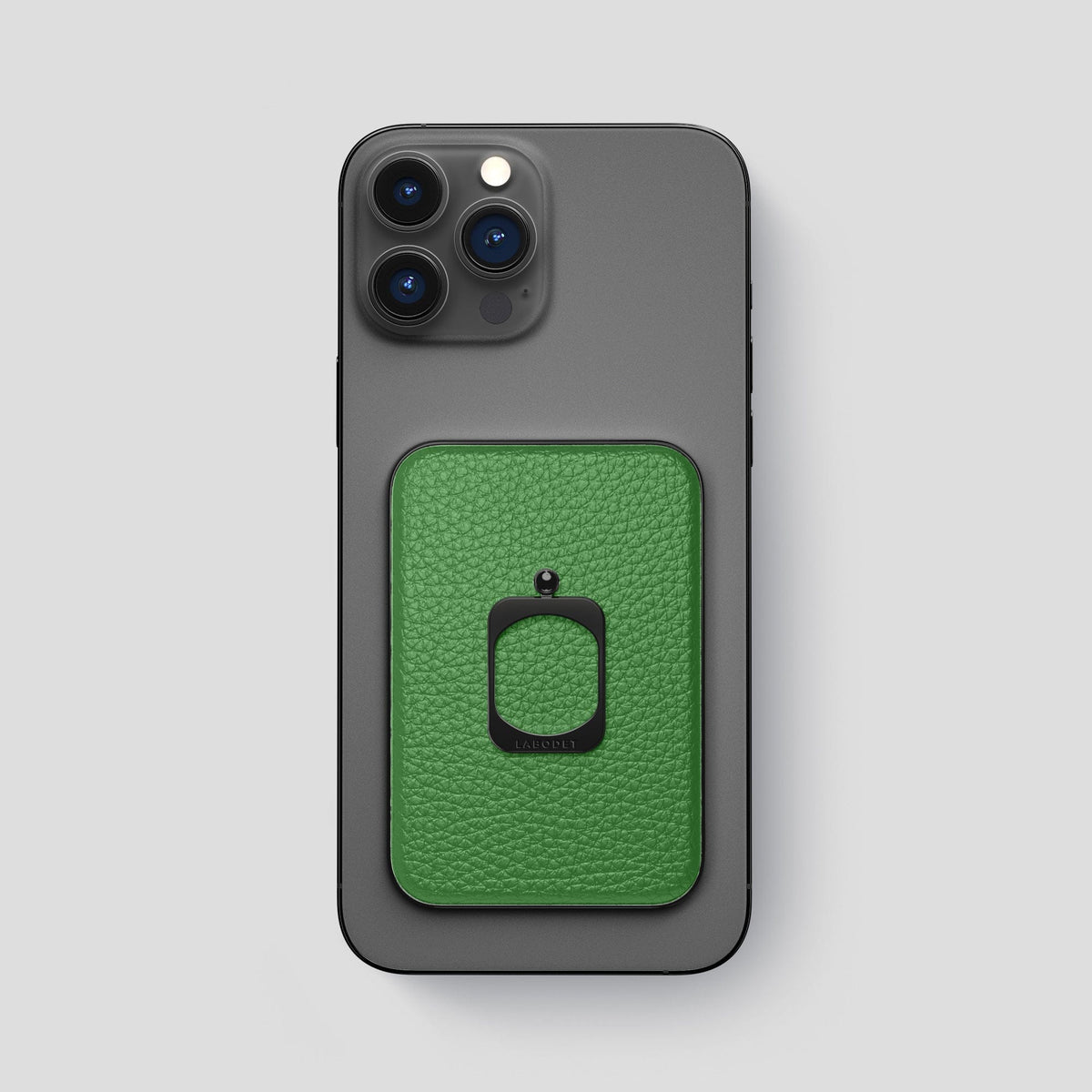Herb iPhone 15 Pro Max MagSafe Ring Calf with Black Metal -2 | Herb-Black
