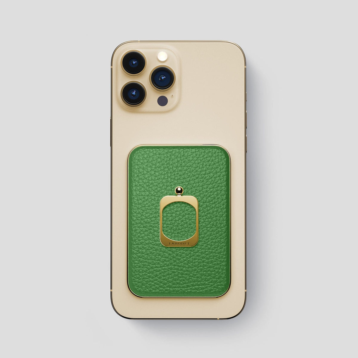 Herb iPhone 15 Pro Max MagSafe Ring Calf with Gold Metal -2 | Herb-Gold