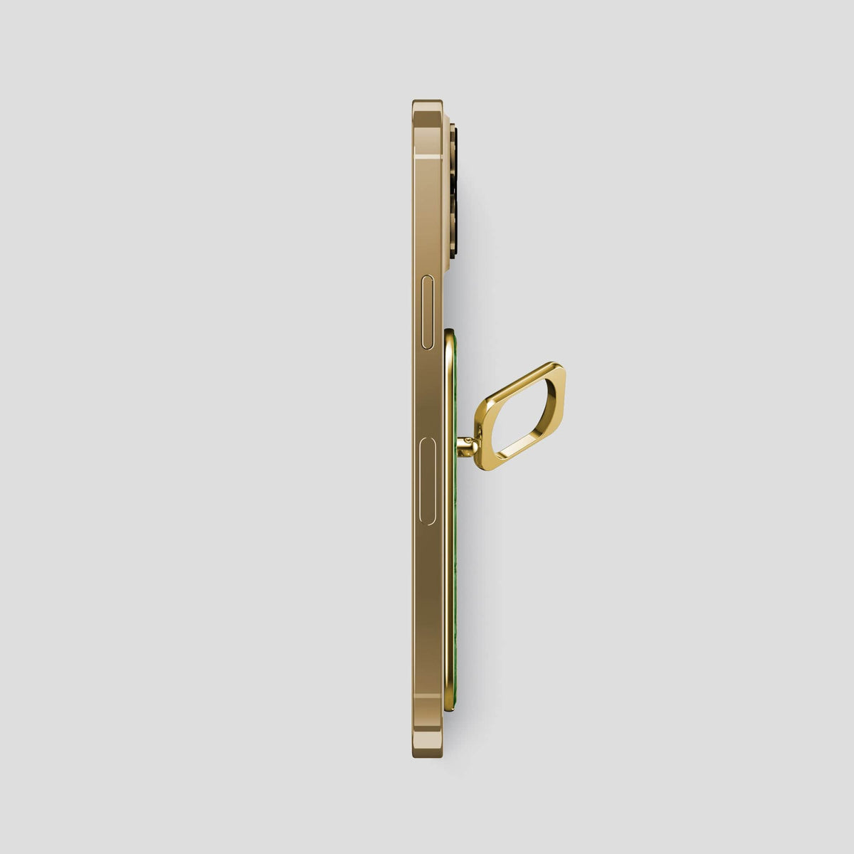 Herb iPhone 15 Pro Max MagSafe Ring Calf with Gold Metal -3 | Herb-Gold