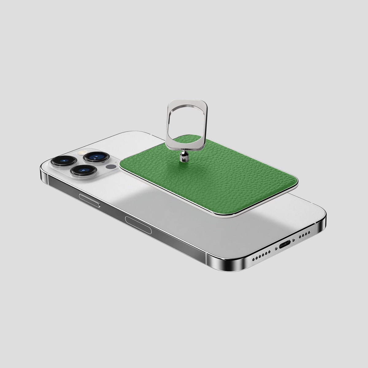 Herb iPhone 15 Pro Max MagSafe Ring Calf with Steel Metal -4 | Herb-Steel