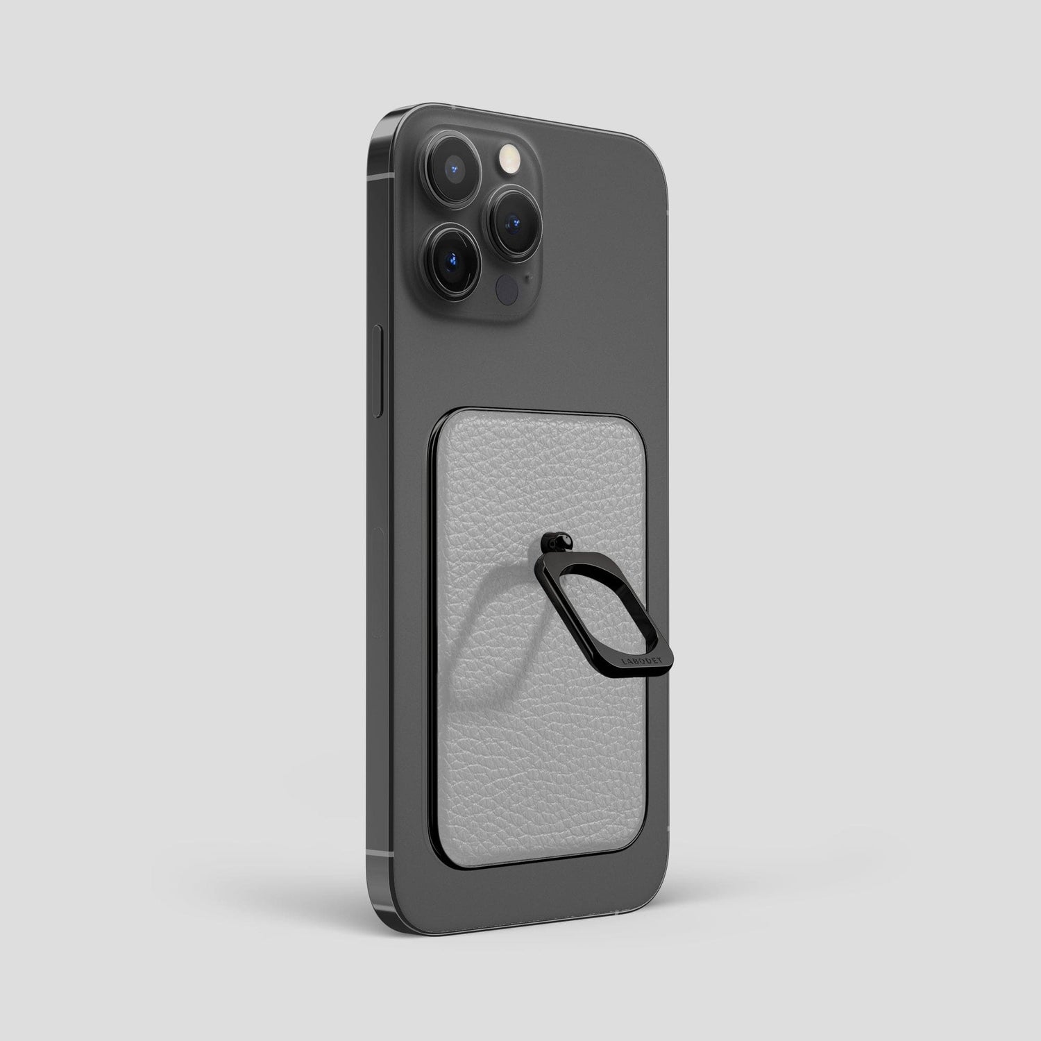 Nuage iPhone 15 Pro Max MagSafe Ring Calf with Black Metal -1 | Nuage-Black