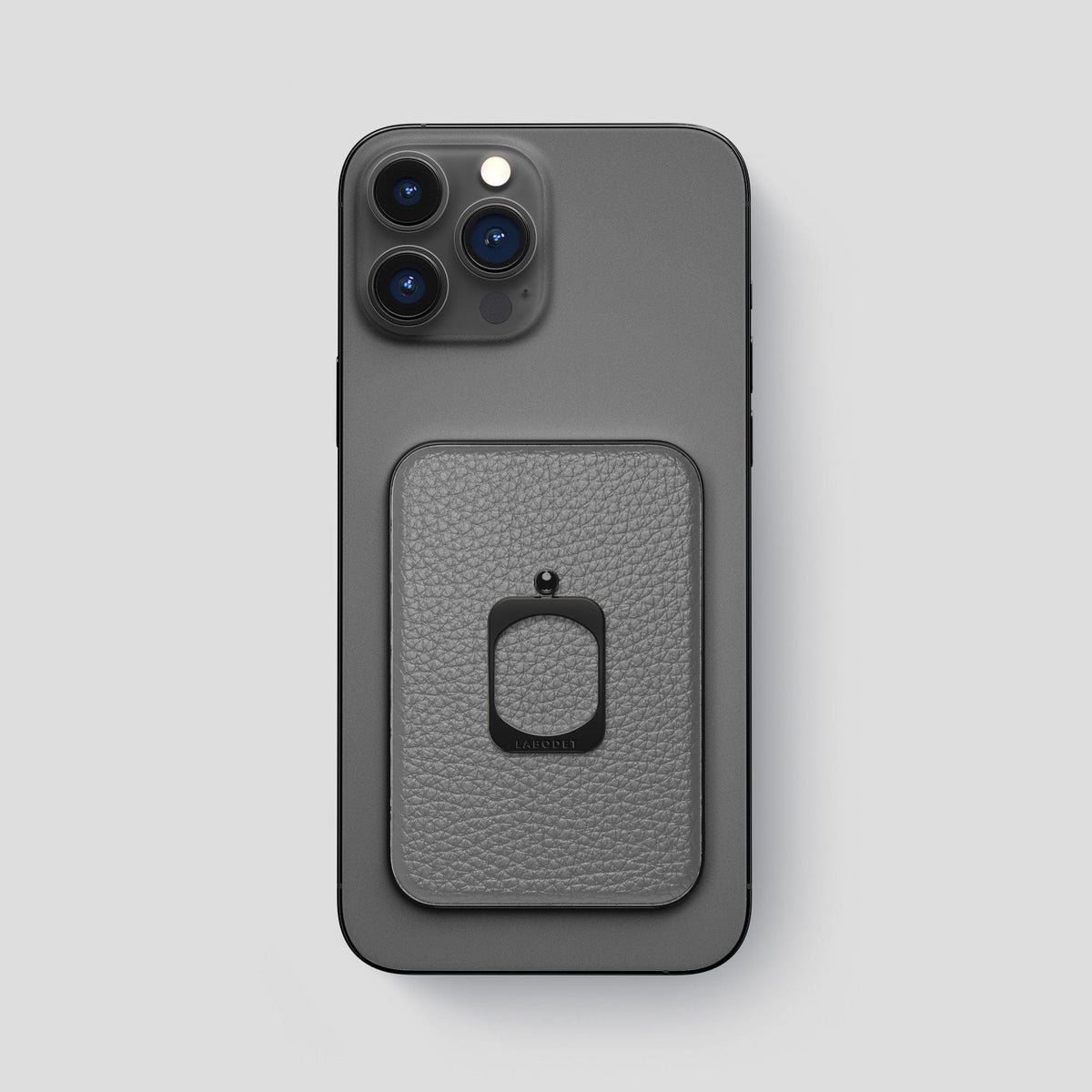 Souris iPhone 15 Pro Max MagSafe Ring Calf with Black Metal -2 | Souris-Black