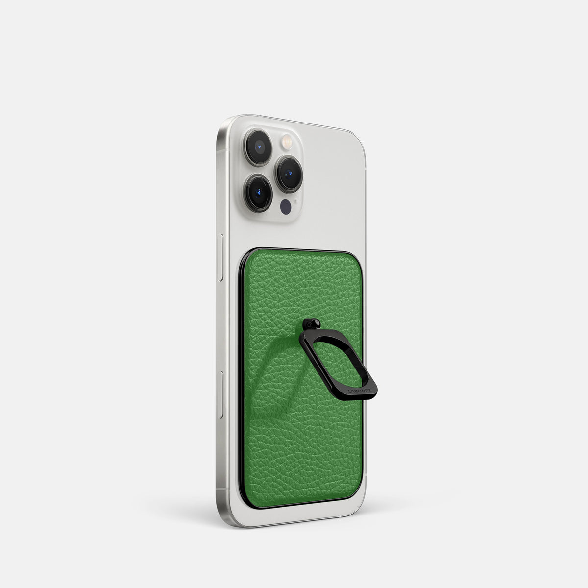 Herb iPhone 16 Pro MagSafe Ring Calf with Black Metal -1 | Herb-Black