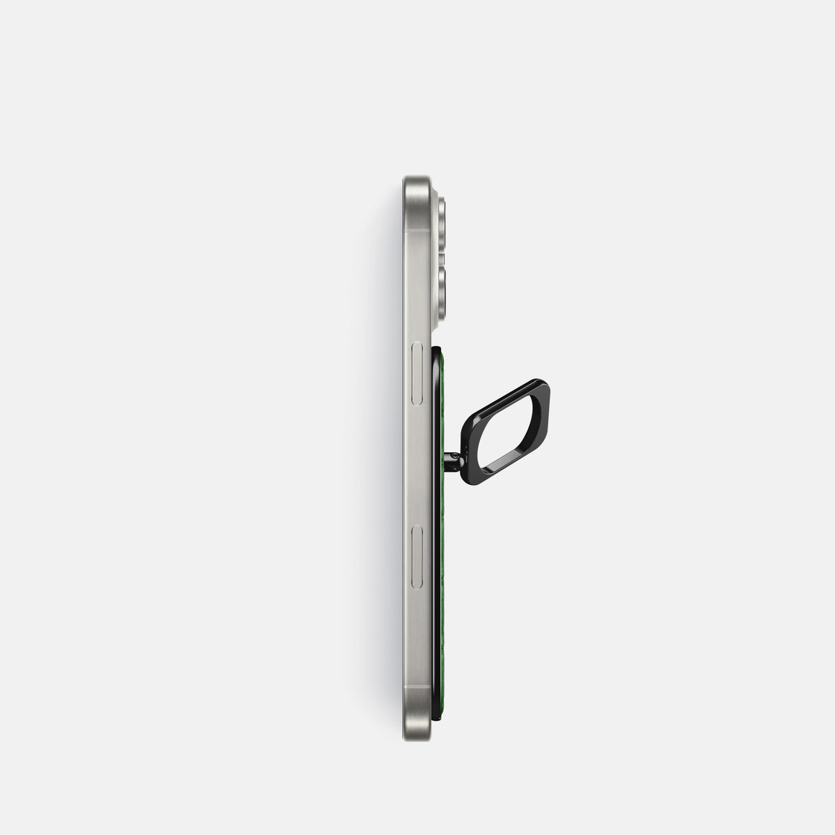 Herb iPhone 16 Pro MagSafe Ring Calf with Black Metal -3 | Herb-Black