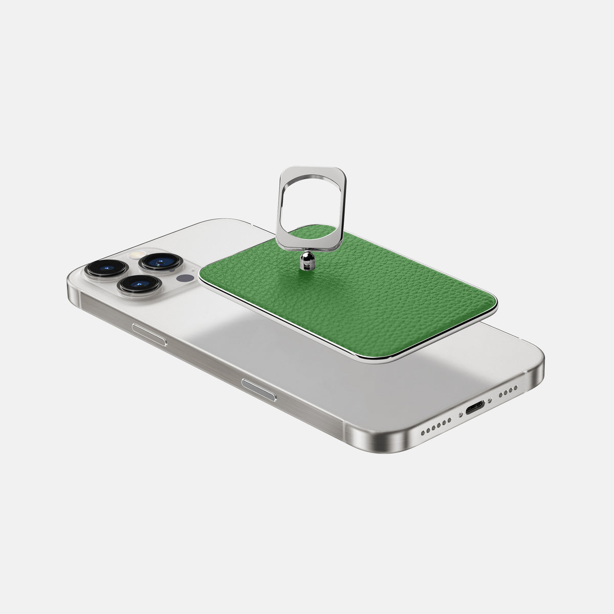 Herb iPhone 16 Pro MagSafe Ring Calf with Steel Metal -4 | Herb-Steel