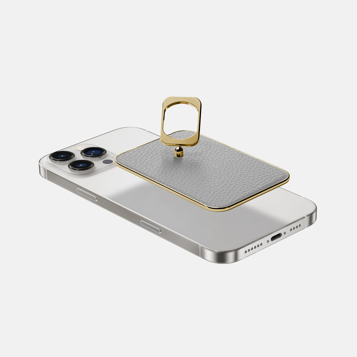 Nuage iPhone 16 Pro MagSafe Ring Calf with Gold Metal -4 | Nuage-Gold
