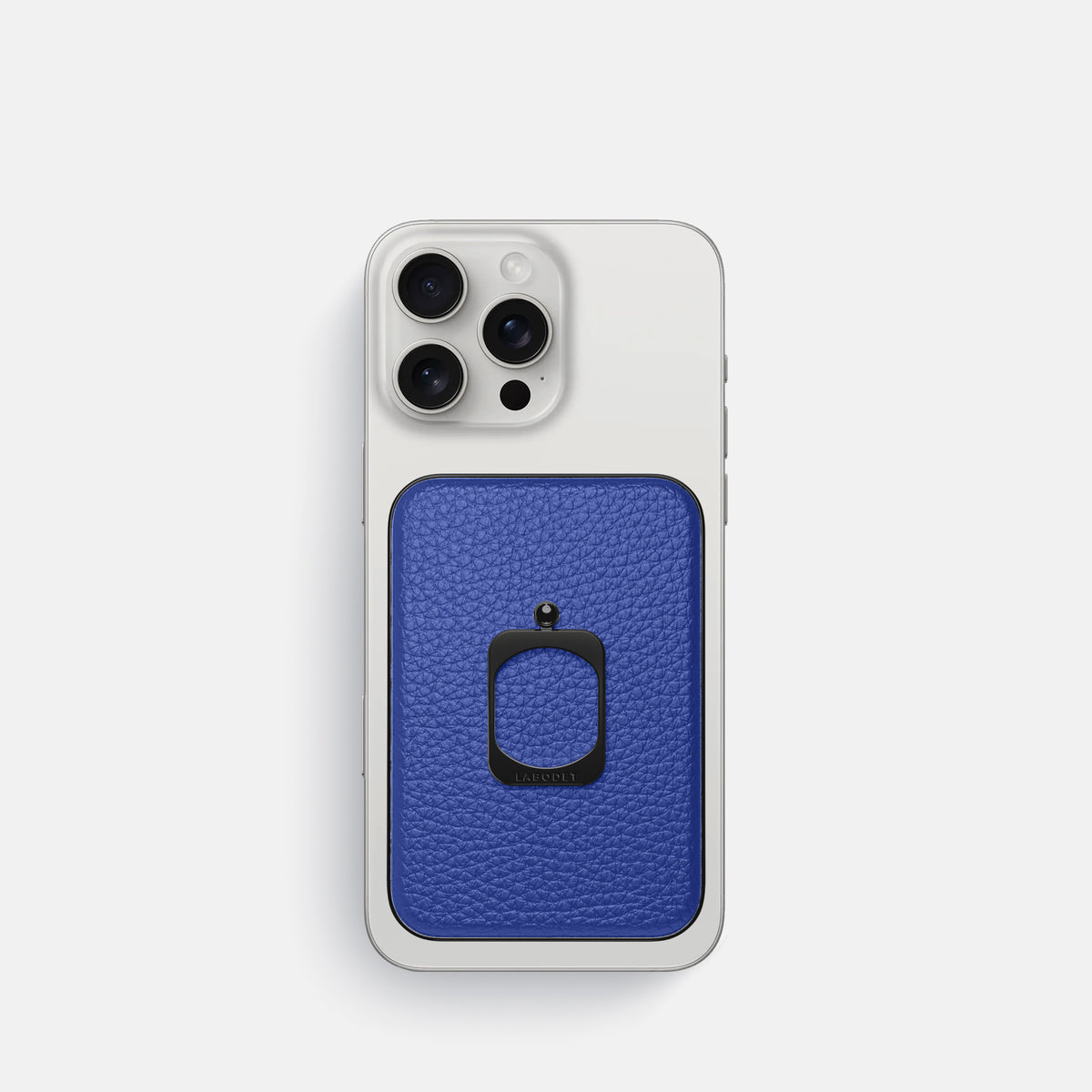 Royal Blue iPhone 16 Pro MagSafe Ring Calf with Black Metal -2 | Royal-Blue-Black