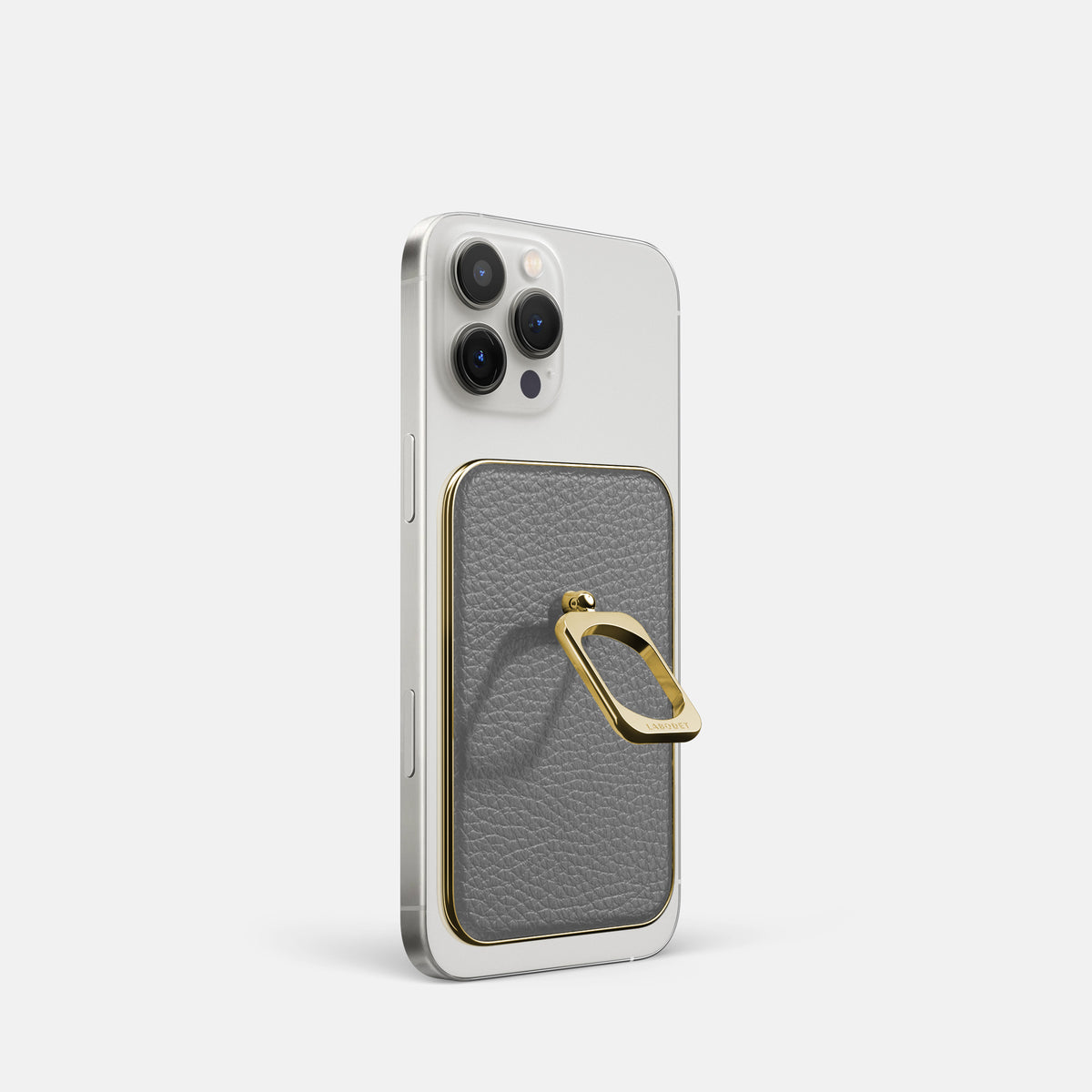 Souris iPhone 16 Pro MagSafe Ring Calf with Gold Metal -1 | Souris-Gold