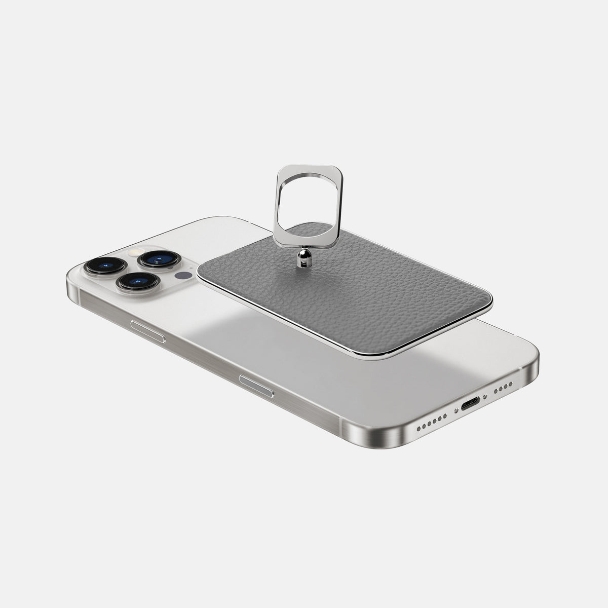 Souris iPhone 16 Pro MagSafe Ring Calf with Steel Metal -4 | Souris-Steel