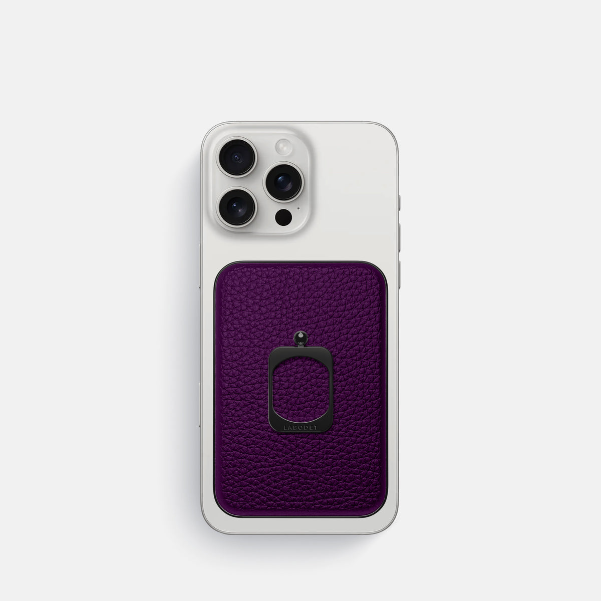 Violet iPhone 16 Pro MagSafe Ring Calf with Black Metal -2 | Violet-Black