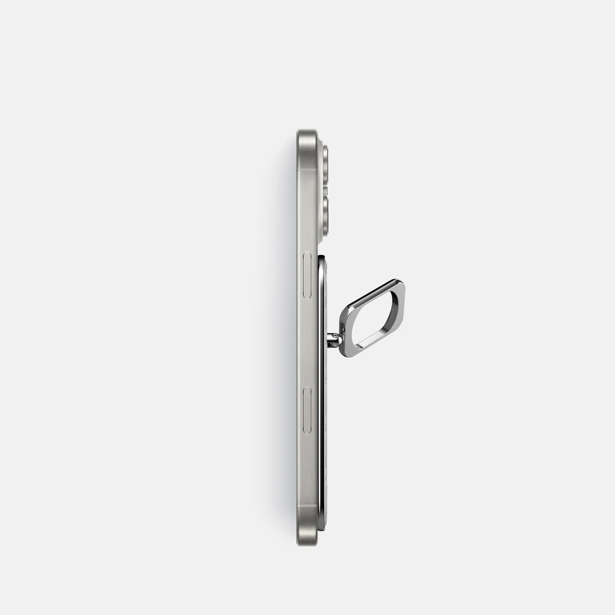 Pistachio iPhone 16 Pro MagSafe Ring Himalayan Crocodile with Steel Metal -3 | Pistachio-Steel