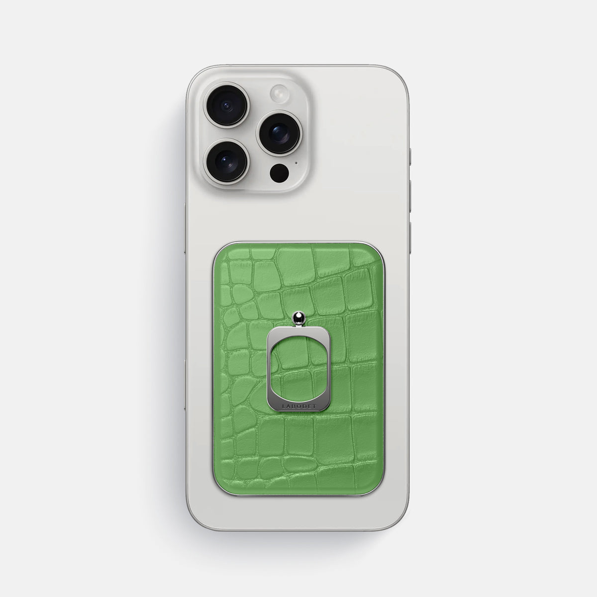 Apple-Green iPhone 16 Pro Max MagSafe Ring Alligator with Steel Metal -2 | Apple-Green-Steel