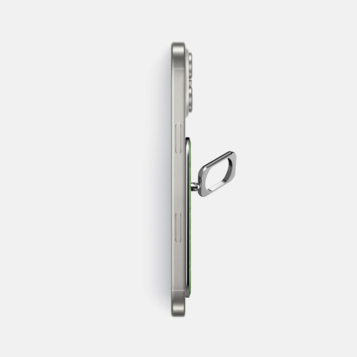 Apple-Green iPhone 16 Pro Max MagSafe Ring Alligator with Steel Metal -3 | Apple-Green-Steel
