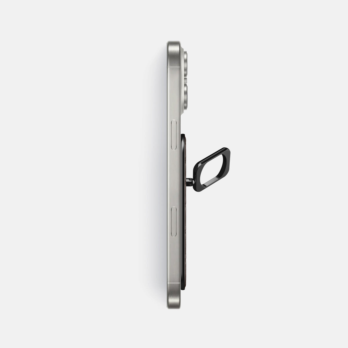 Dark-Brown iPhone 16 Pro Max MagSafe Ring Alligator with Black Metal -3 | Dark-Brown-Black