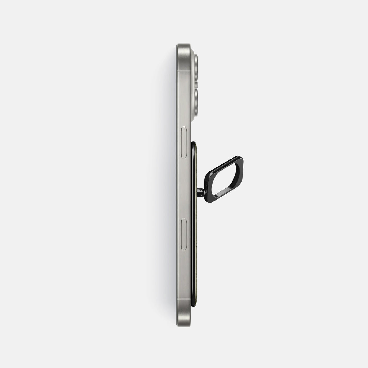 Kaki-Green iPhone 16 Pro Max MagSafe Ring Alligator with Black Metal -3 | Kaki-Green-Black