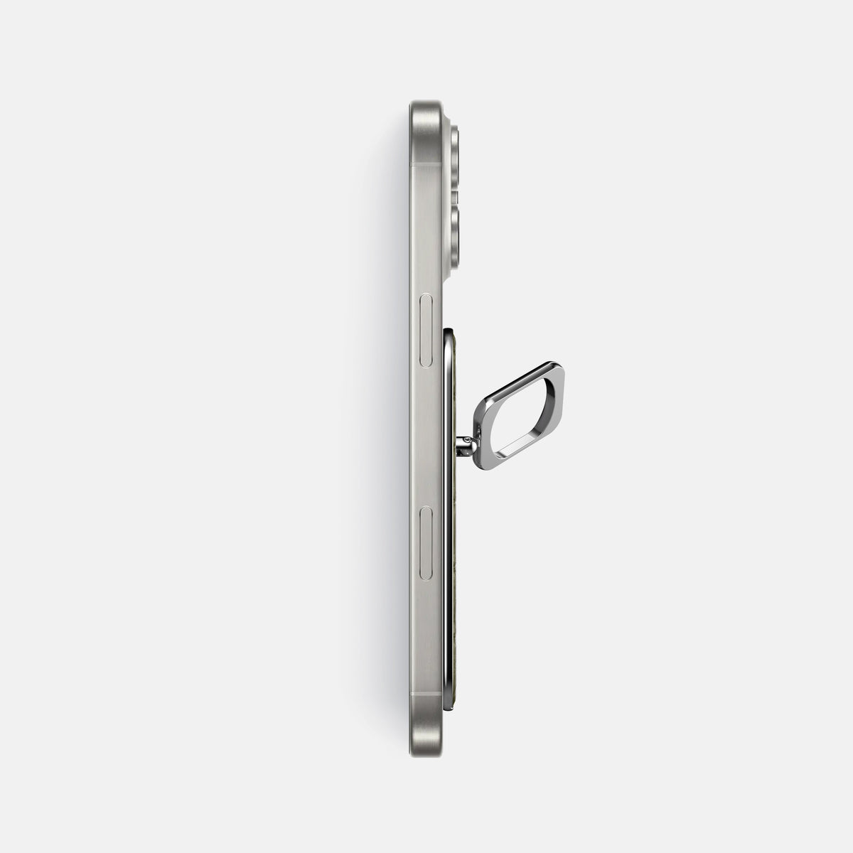 Kaki-Green iPhone 16 Pro Max MagSafe Ring Alligator with Steel Metal -3 | Kaki-Green-Steel