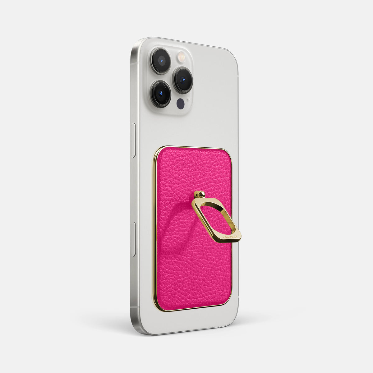 Magenta iPhone 16 Pro Max MagSafe Ring Calf with Gold Metal -1 | Magenta-Gold