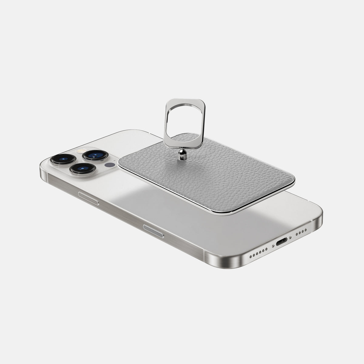 Nuage iPhone 16 Pro Max MagSafe Ring Calf with Steel Metal -4 | Nuage-Steel