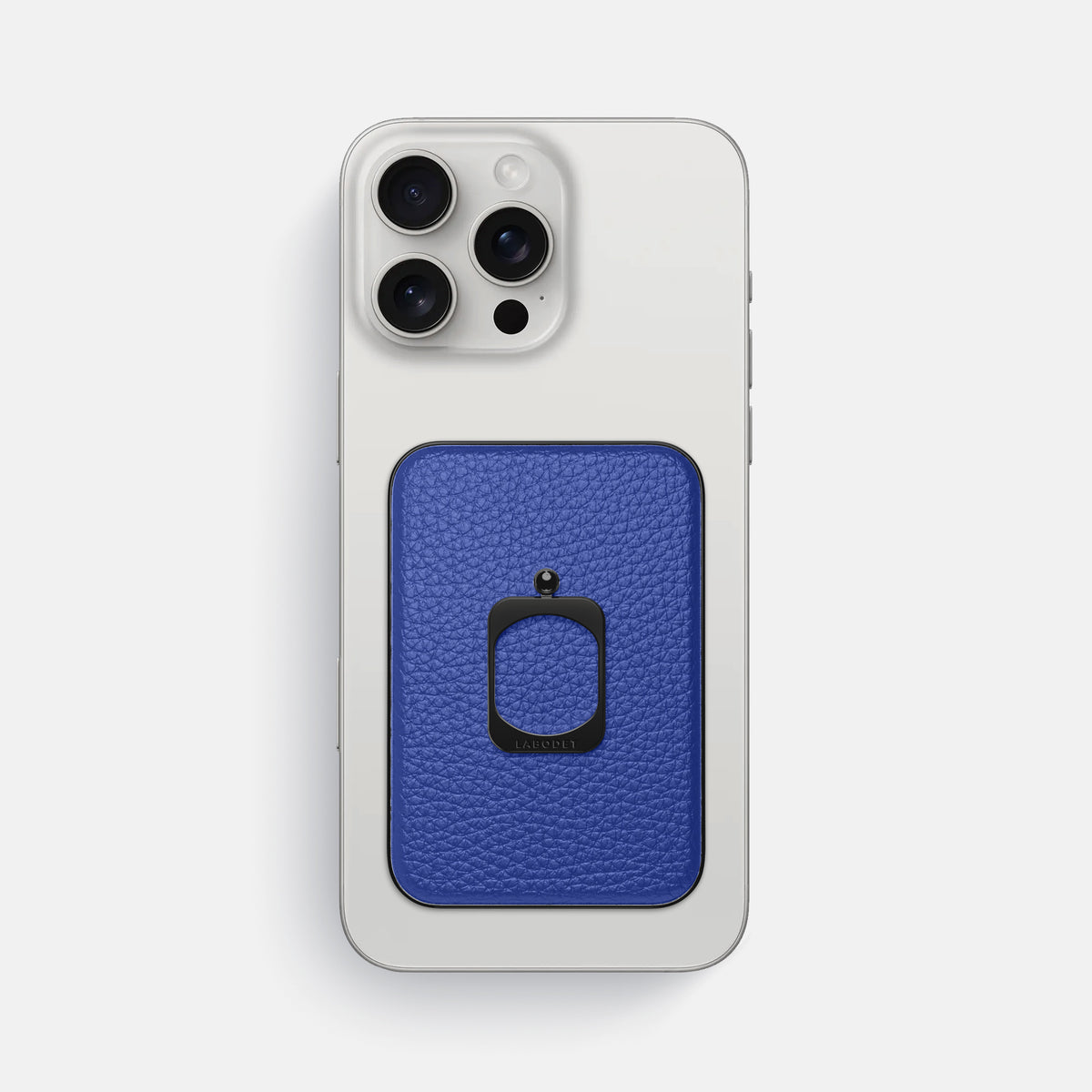 Royal Blue iPhone 16 Pro Max MagSafe Ring Calf with Black Metal -2 | Royal-Blue-Black
