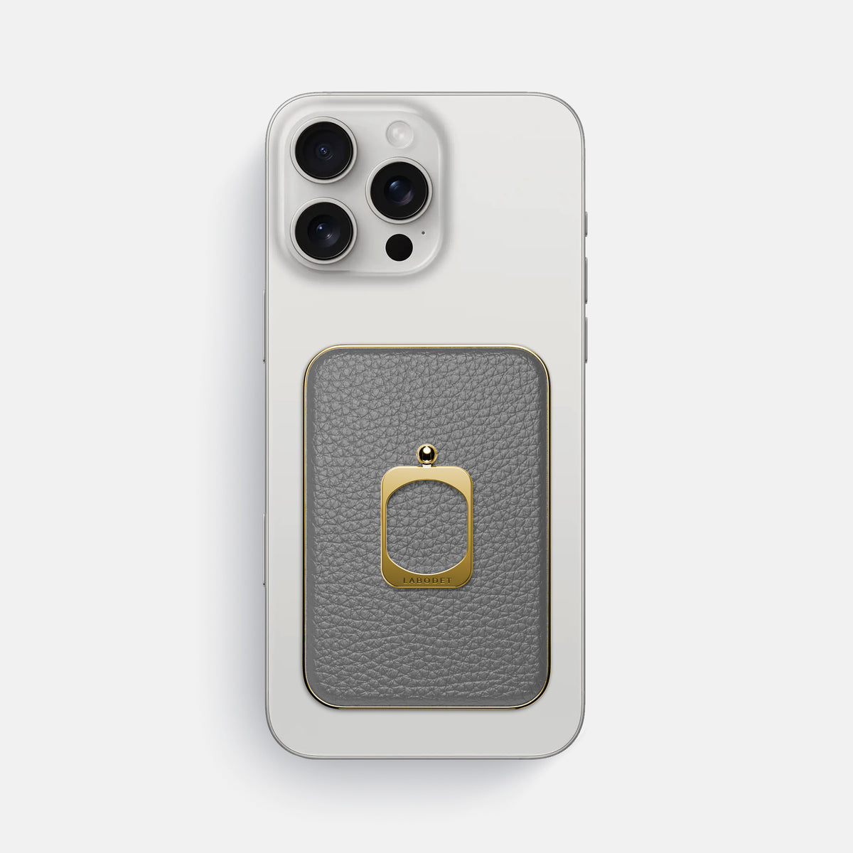 Souris iPhone 16 Pro Max MagSafe Ring Calf with Gold Metal -2 | Souris-Gold