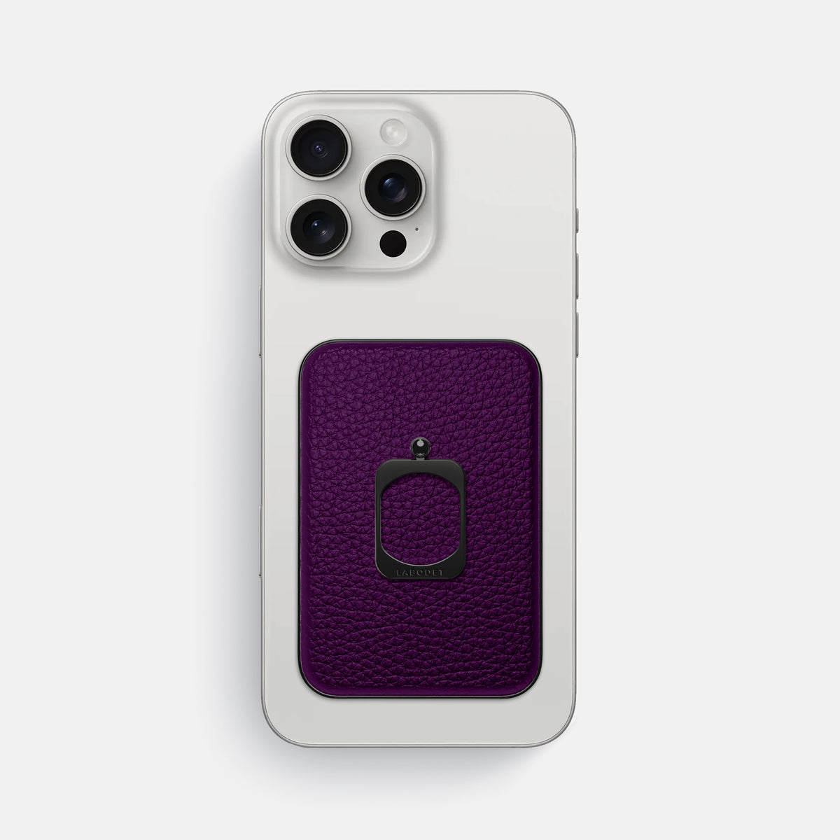 Violet iPhone 16 Pro Max MagSafe Ring Calf with Black Metal -2 | Violet-Black