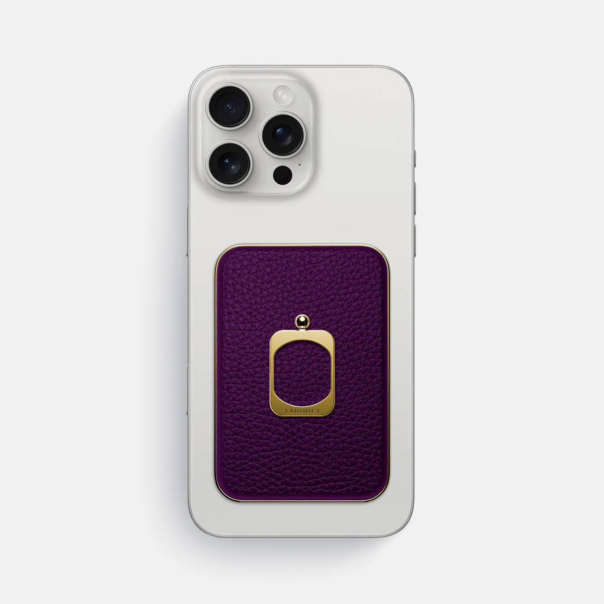 Violet iPhone 16 Pro Max MagSafe Ring Calf with Gold Metal -2 | Violet-Gold