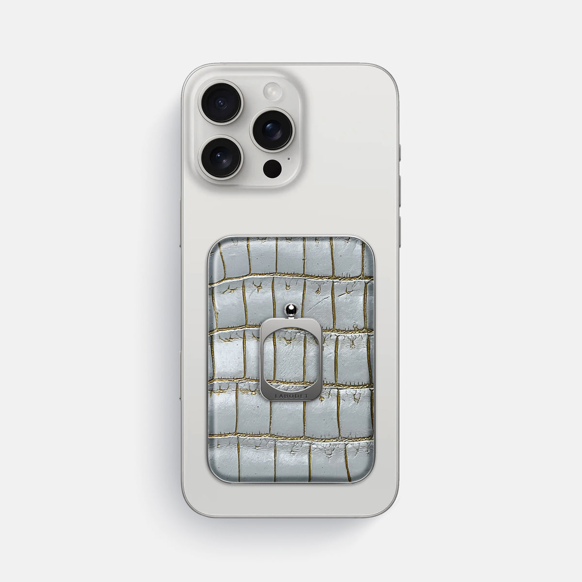 Arctic iPhone 16 Pro Max MagSafe Ring Himalayan Crocodile with Steel Metal -2 | Arctic-Steel