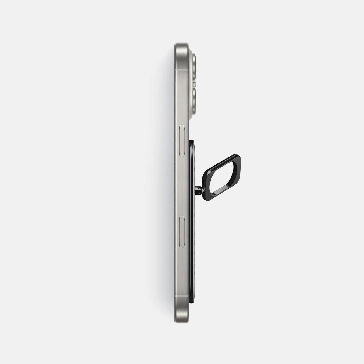 Navy Blue iPhone 16 Pro Max MagSafe Ring Himalayan Crocodile with Black Metal -3 | Navy-Blue-Black