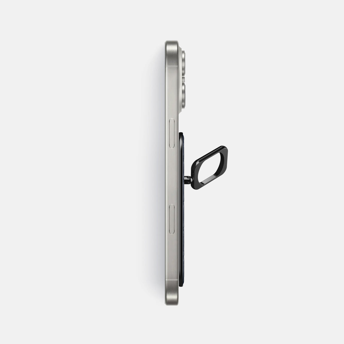 Deep Blue Sea iPhone 16 Pro Max Magsafe Ring Porosus Crocodile with Black Metal -3 | Deep-Blue-Sea-Black