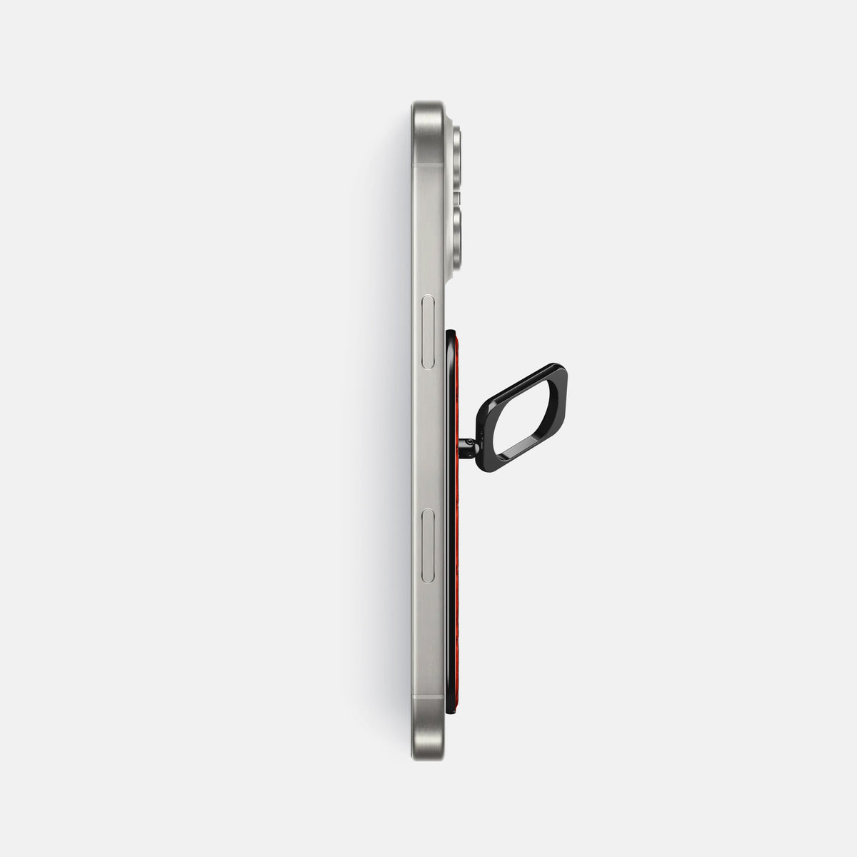 Rust iPhone 16 Pro Max Magsafe Ring Porosus Crocodile with Black Metal -3 | Rust-Black