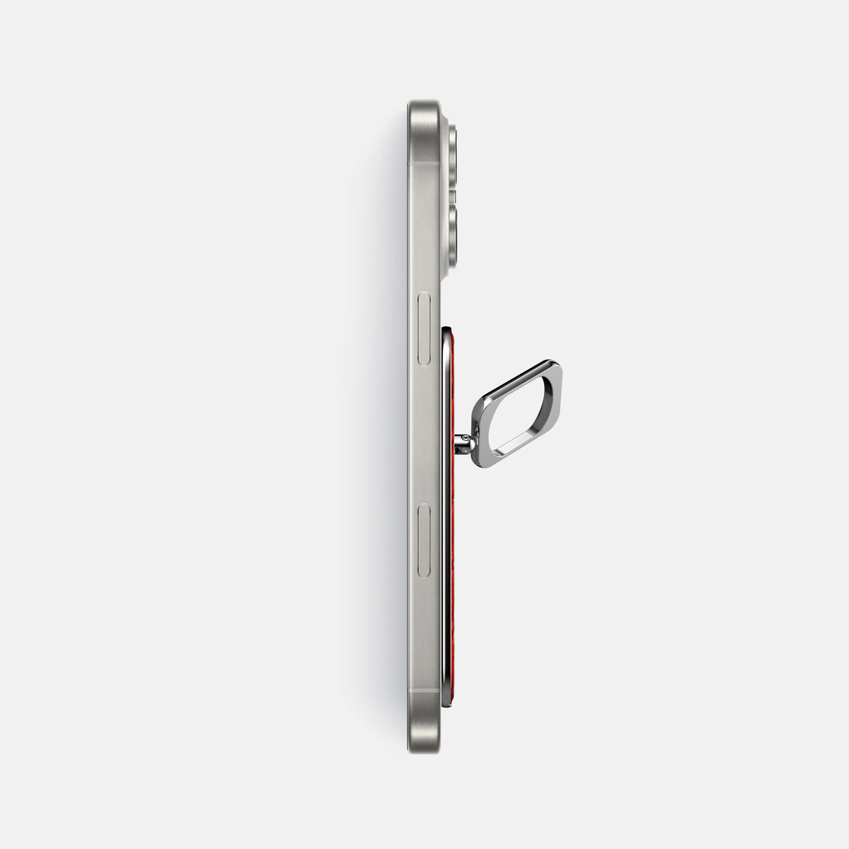 Rust iPhone 16 Pro Max Magsafe Ring Porosus Crocodile with Steel Metal -3 | Rust-Steel