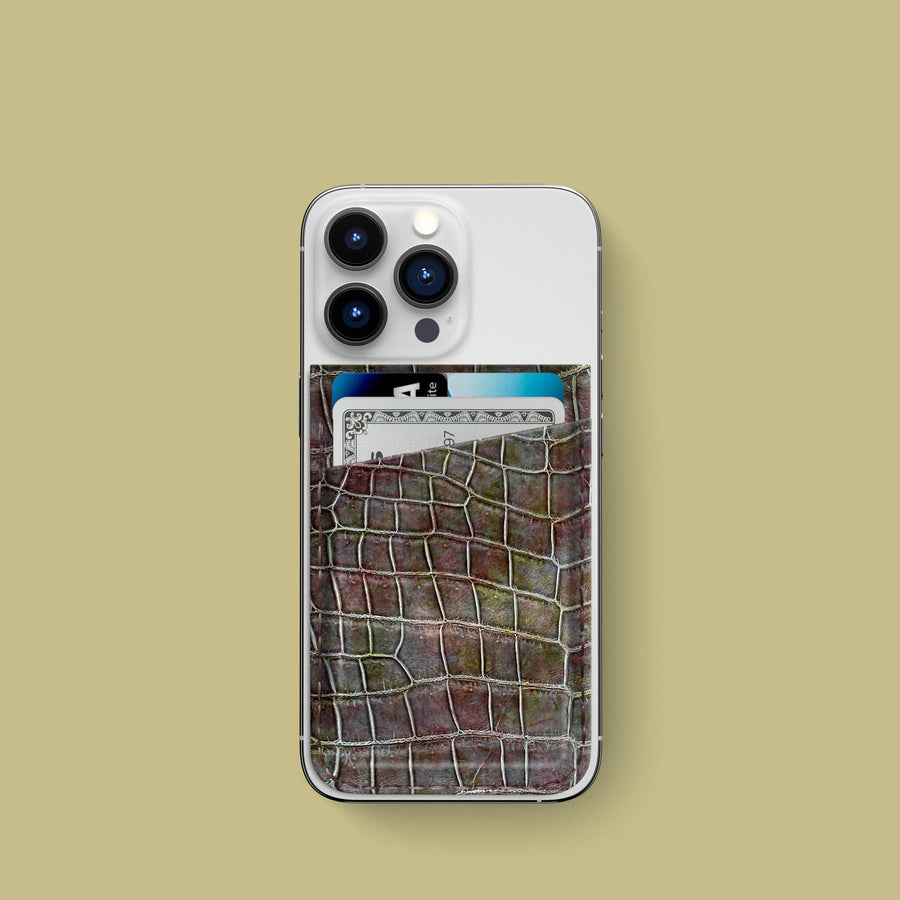 iPhone 15 Pro MagSafe Wallet 1/1 Flower Bouquet Alligator
