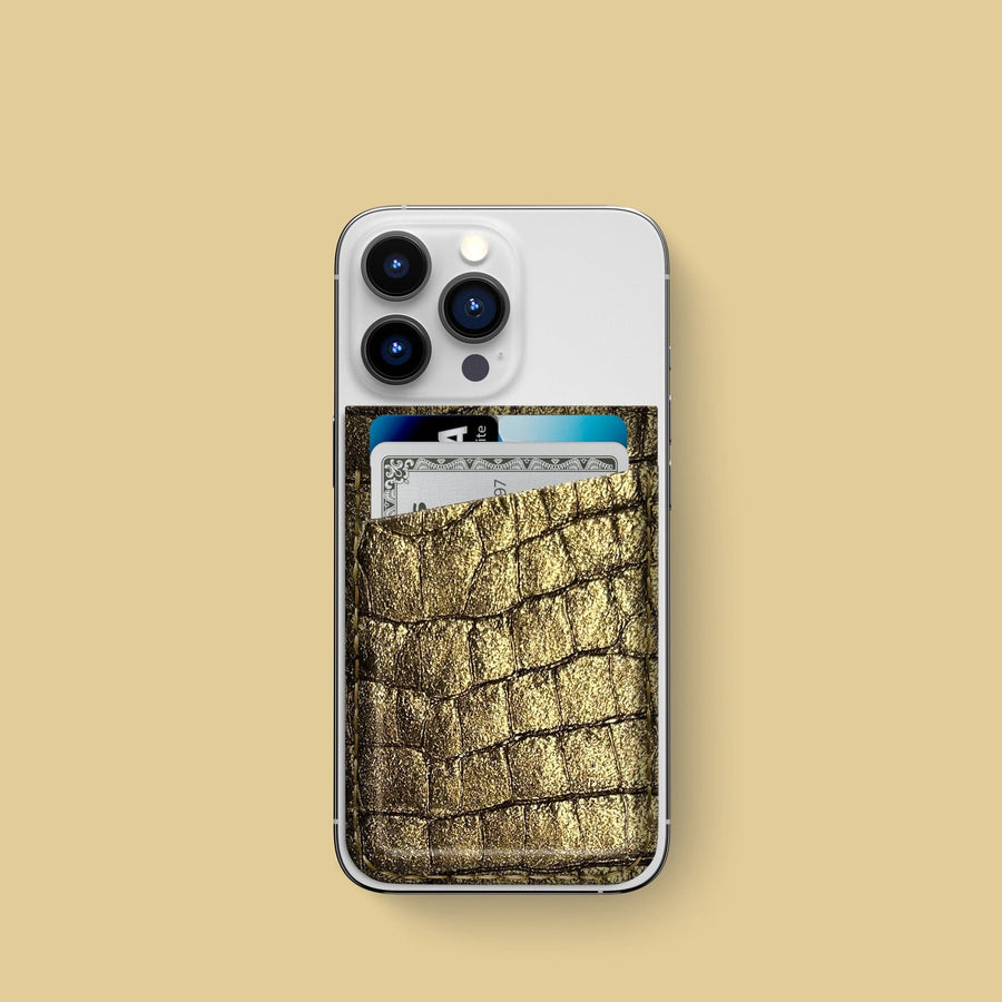 iPhone 15 Pro MagSafe Wallet 1/1 Old Gold Alligator