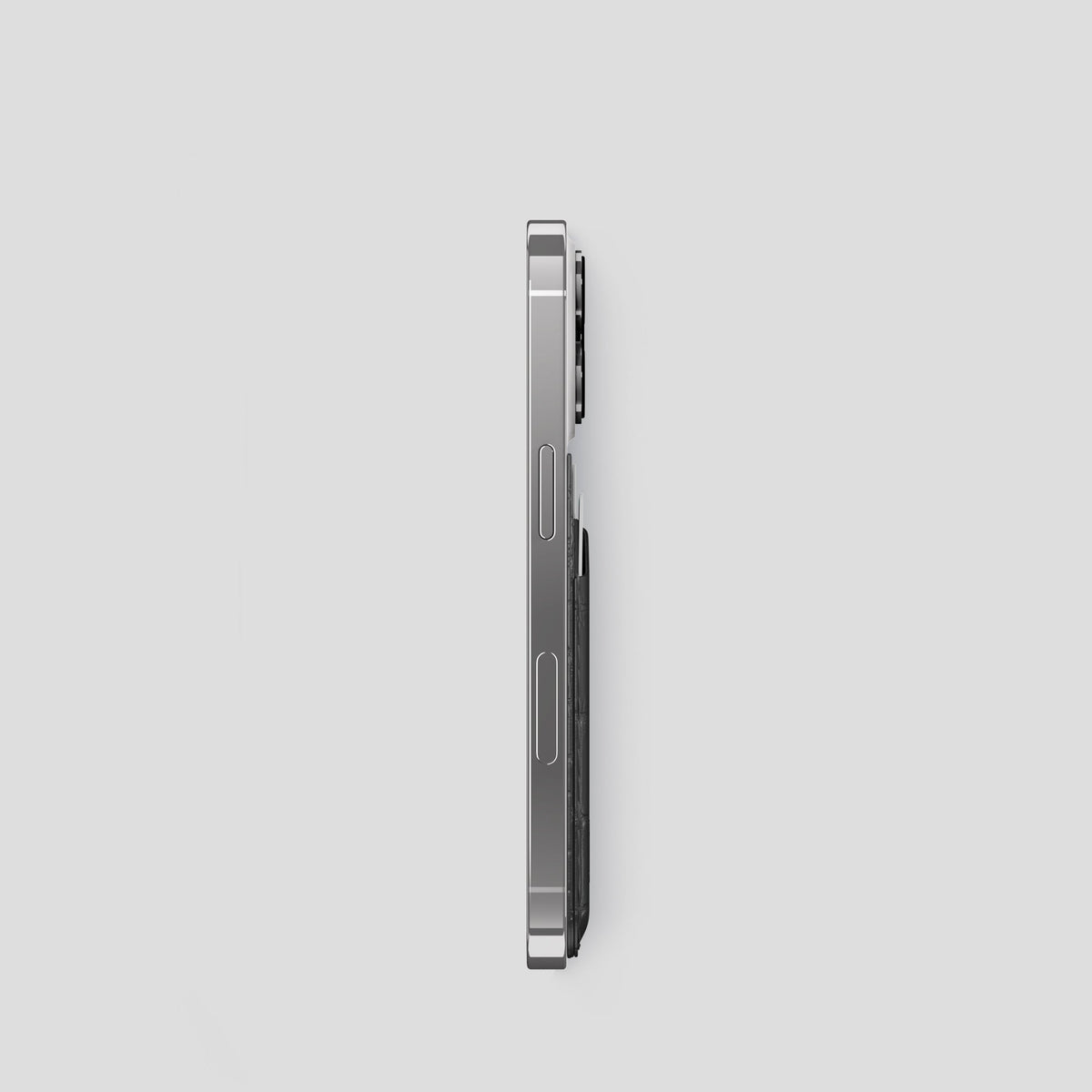 Grey iPhone 14 Pro MagSafe Wallet Alligator -3 | Grey