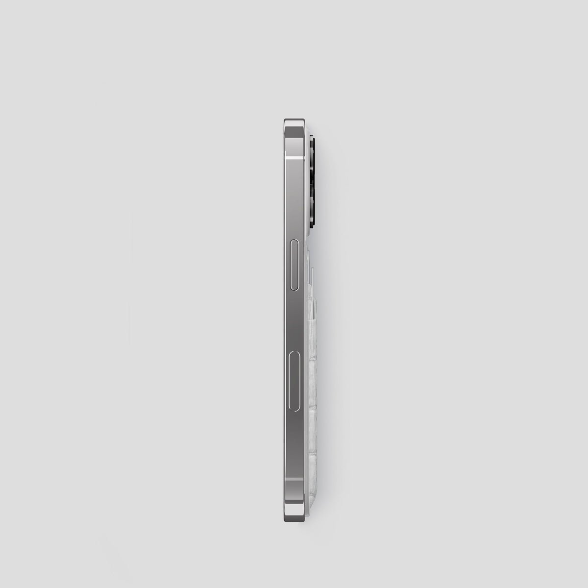 Grey iPhone 14 Pro Himalaya Magsafe Wallet Himalayan Crocodile -3 | Grey