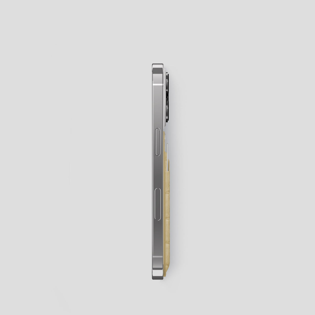 Natural iPhone 14 Pro Himalaya Magsafe Wallet Himalayan Crocodile -3 | Natural