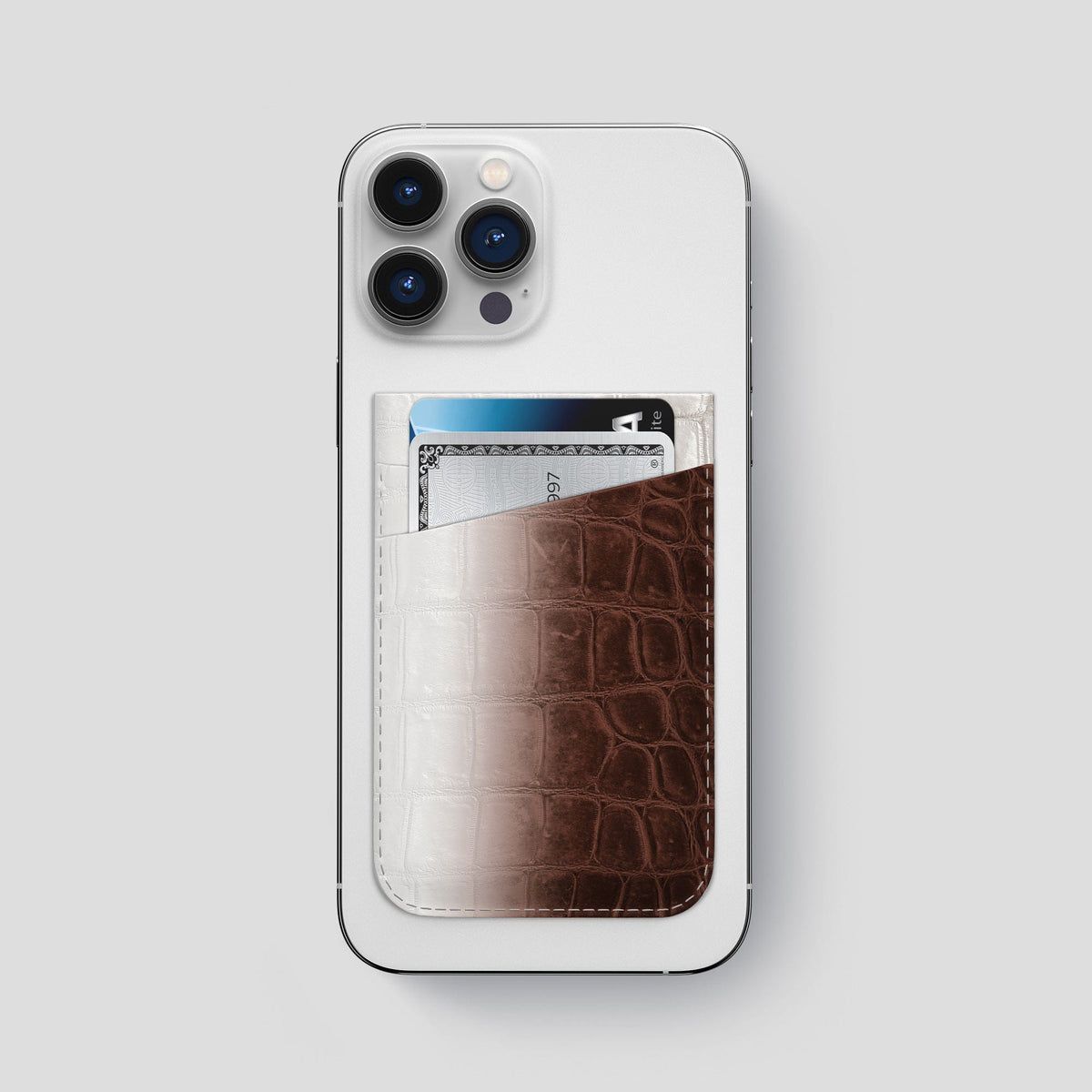 Dark Brown iPhone 14 Pro Max Himalaya Magsafe Wallet Himalayan Crocodile -1 | Dark-Brown