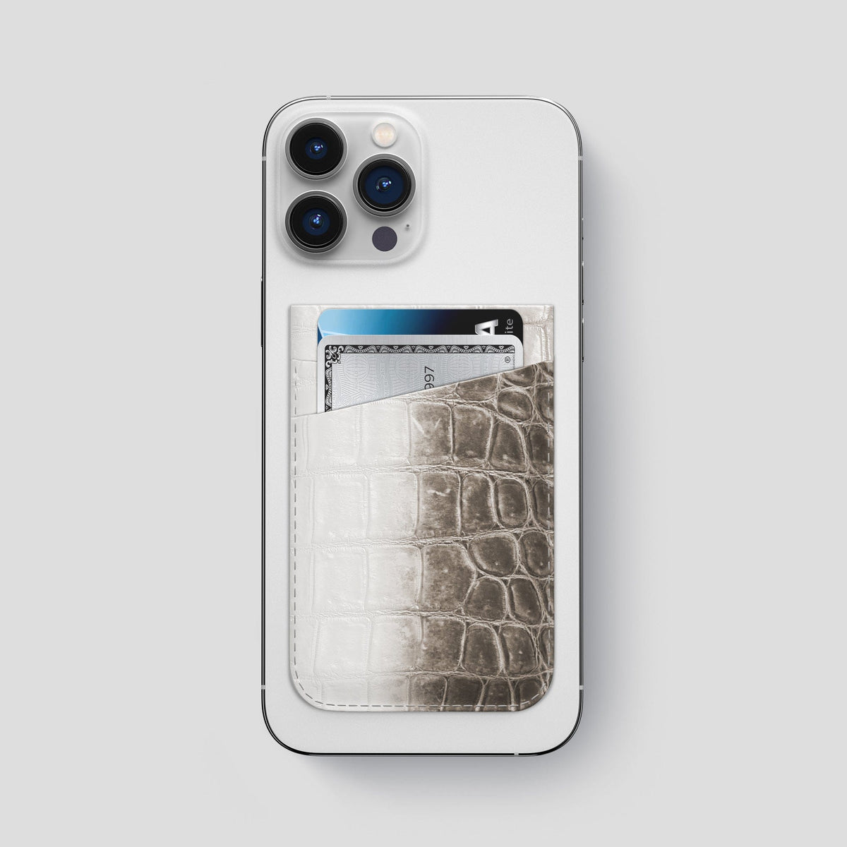 Dark iPhone 14 Pro Max Himalaya Magsafe Wallet Himalayan Crocodile -1 | Dark