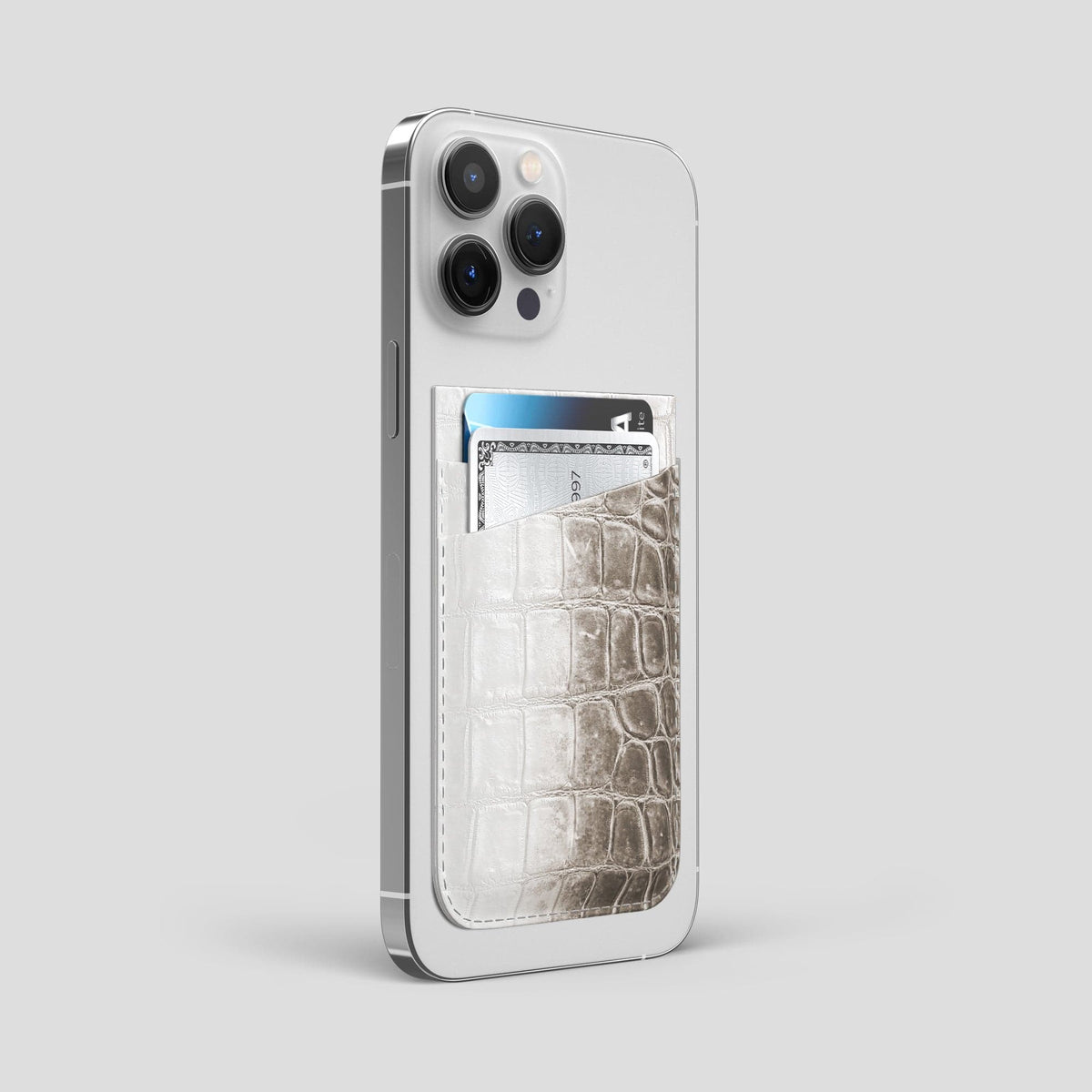 Dark iPhone 14 Pro Max Himalaya Magsafe Wallet Himalayan Crocodile -2 | Dark
