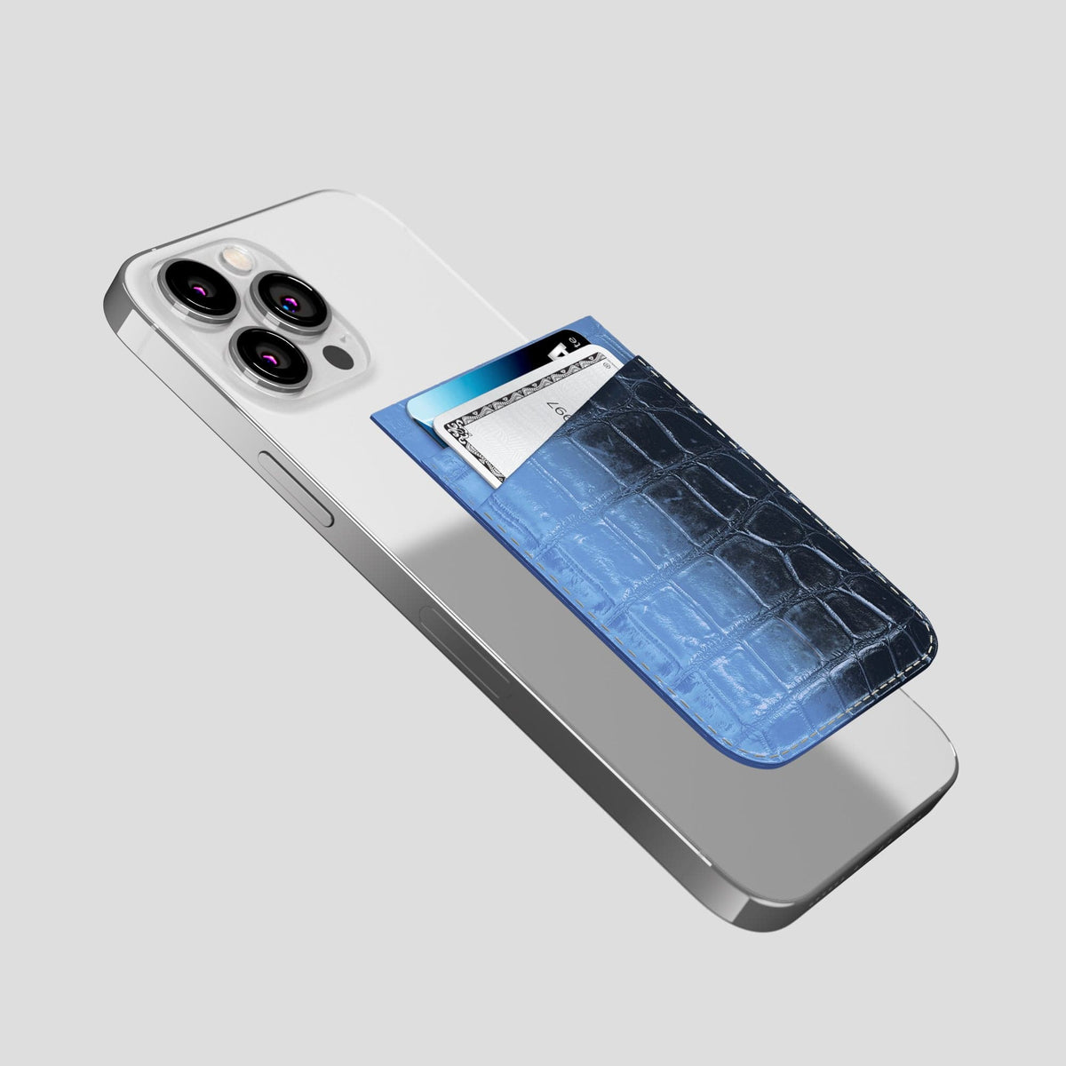 Lavender iPhone 14 Pro Max Himalaya Magsafe Wallet Himalayan Crocodile -4 | Lavender