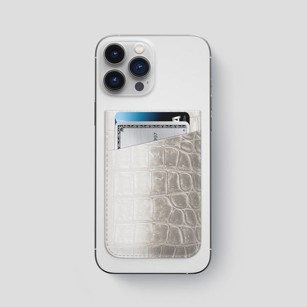 MagSafe Wallet For iPhone 15 Pro Max In Himalayan Crocodile