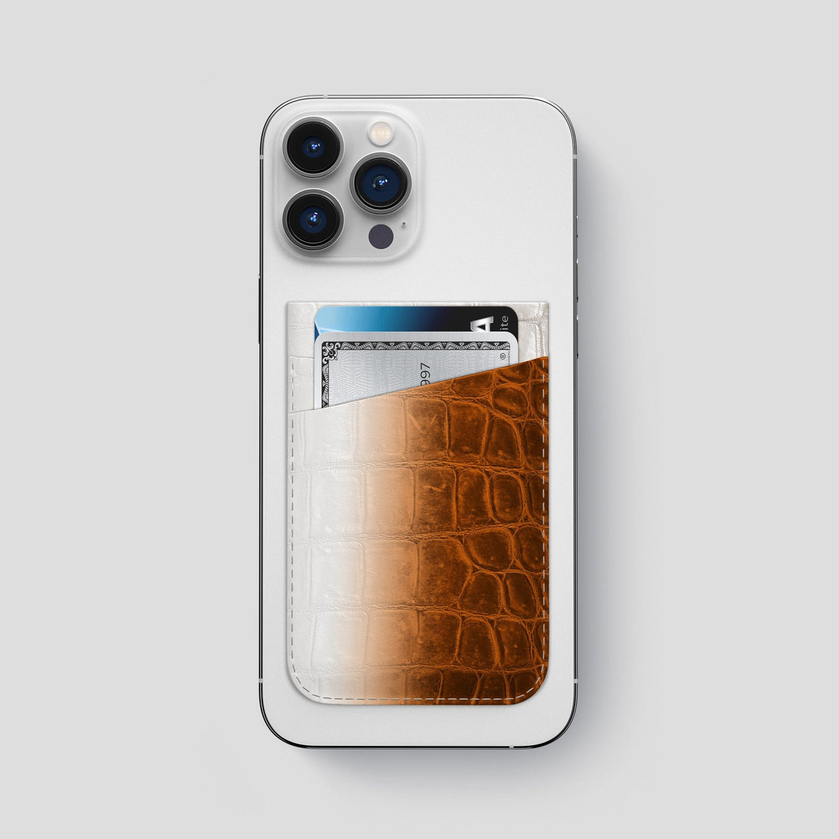 Orange iPhone 14 Pro Max Himalaya Magsafe Wallet Himalayan Crocodile -1 | Orange