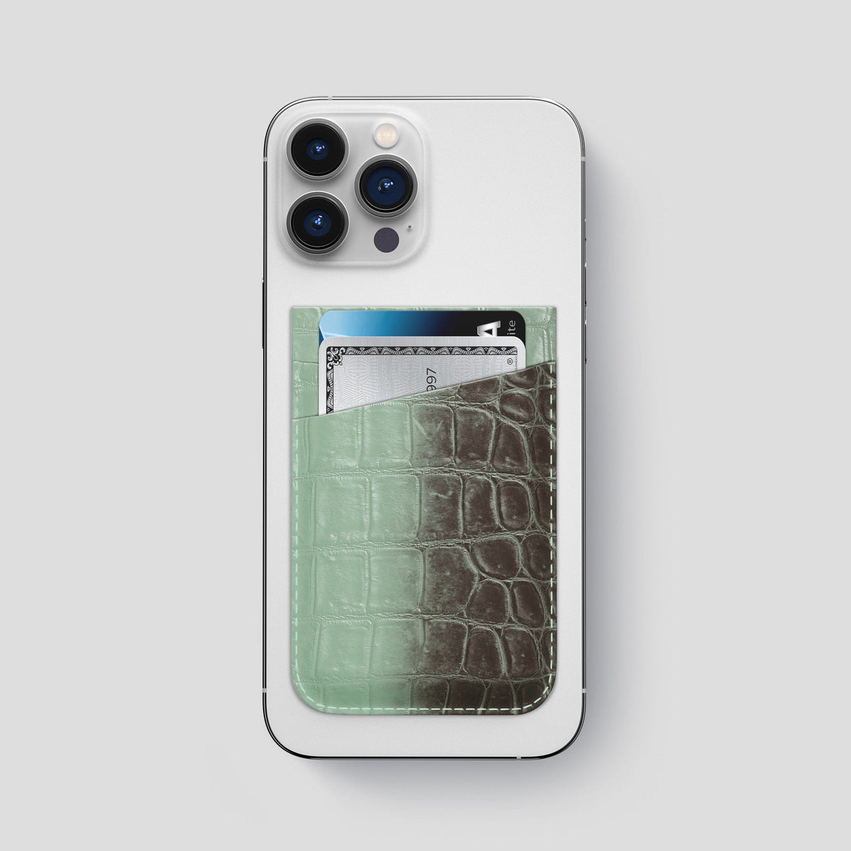 Pistachio iPhone 14 Pro Max Himalaya Magsafe Wallet Himalayan Crocodile -1 | Pistachio