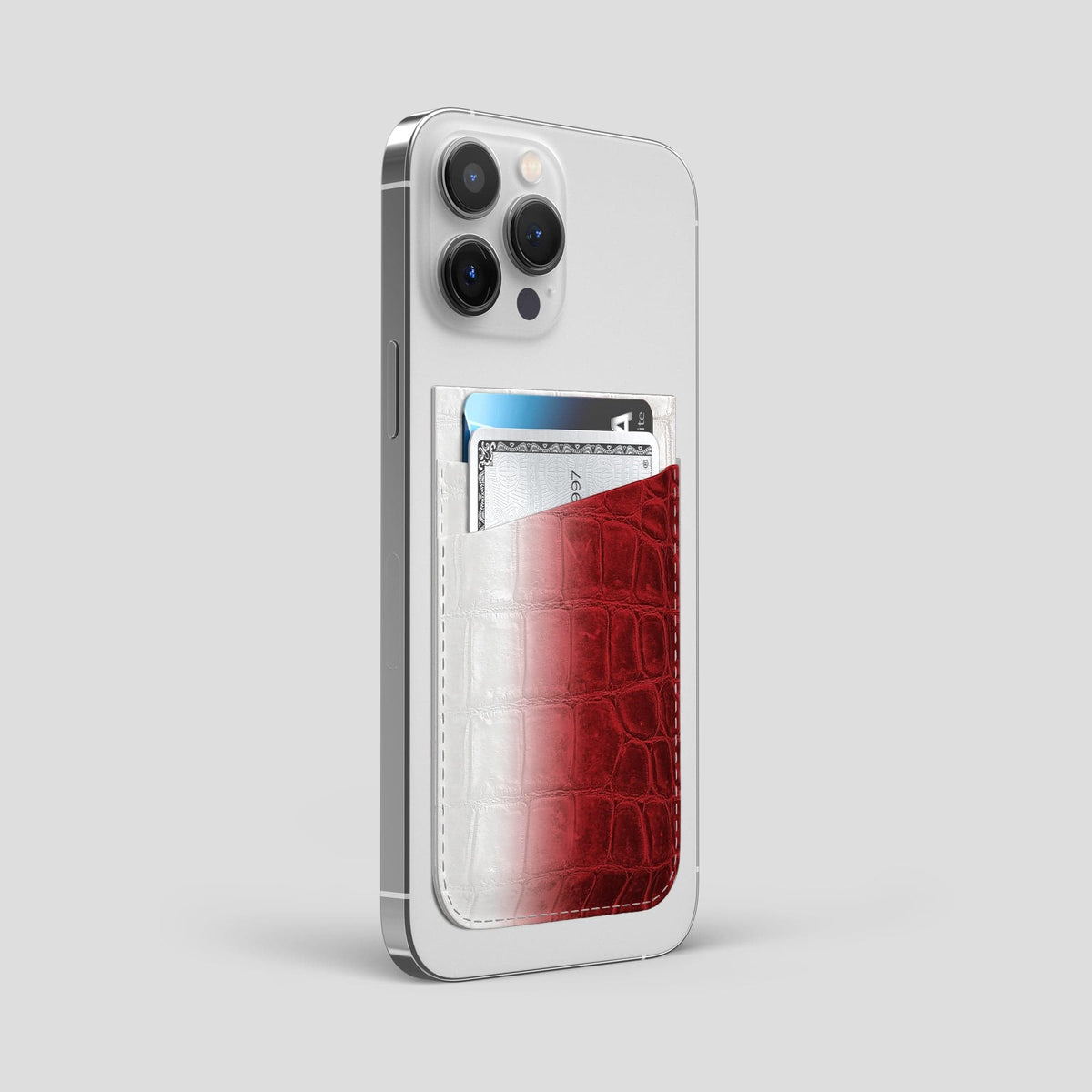 Red iPhone 14 Pro Max Himalaya Magsafe Wallet Himalayan Crocodile -2 | Red