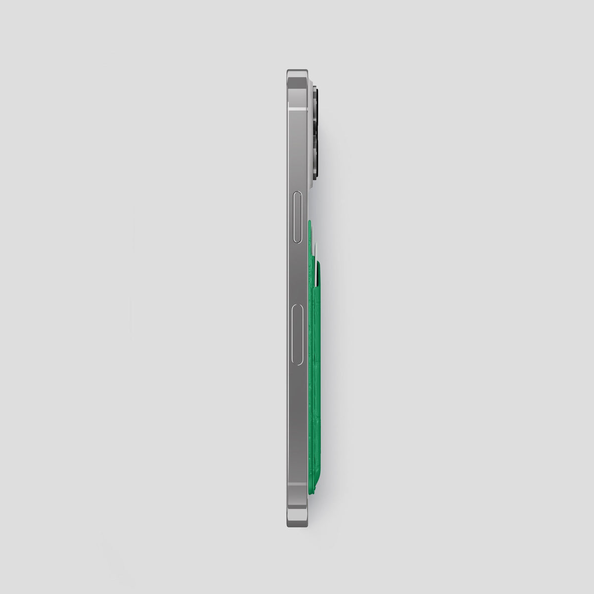 Cactus-Green iPhone 15 Pro Max Magsafe Wallet Porosus Crocodile -3 | Cactus-Green