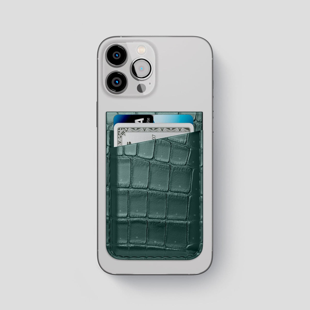 Dark-Forest iPhone 15 Pro Max Magsafe Wallet Porosus Crocodile -1 | Dark-Forest
