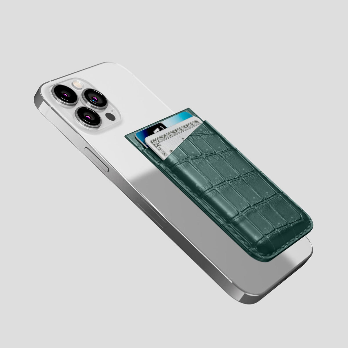 Dark-Forest iPhone 15 Pro Max Magsafe Wallet Porosus Crocodile -4 | Dark-Forest