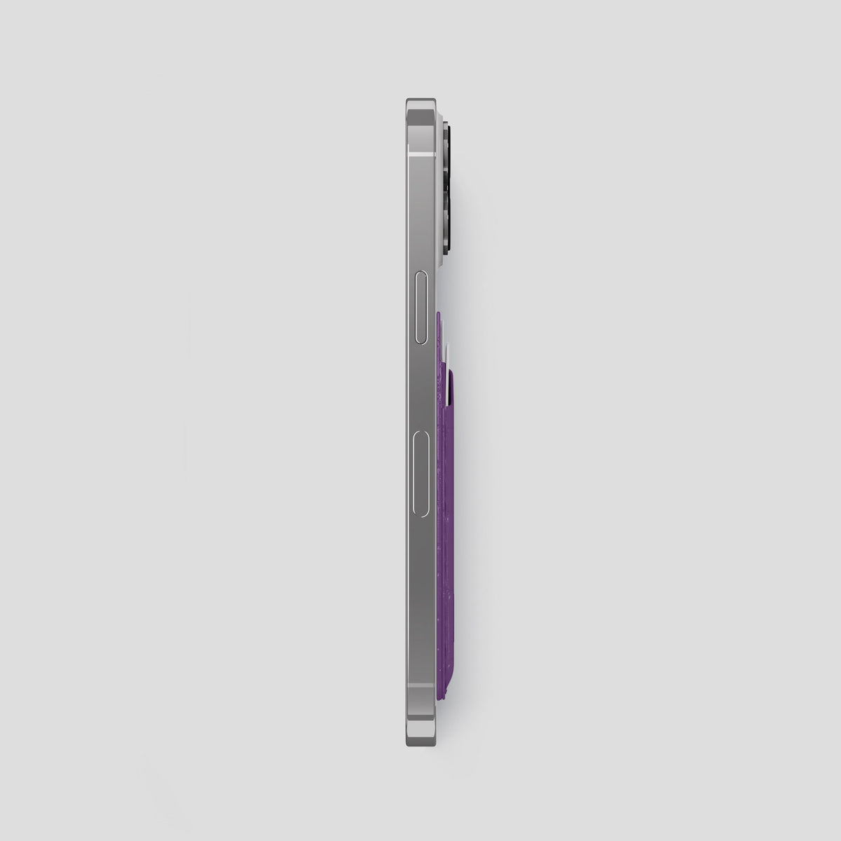 Purple iPhone 15 Pro Max Magsafe Wallet Porosus Crocodile -3 | Purple