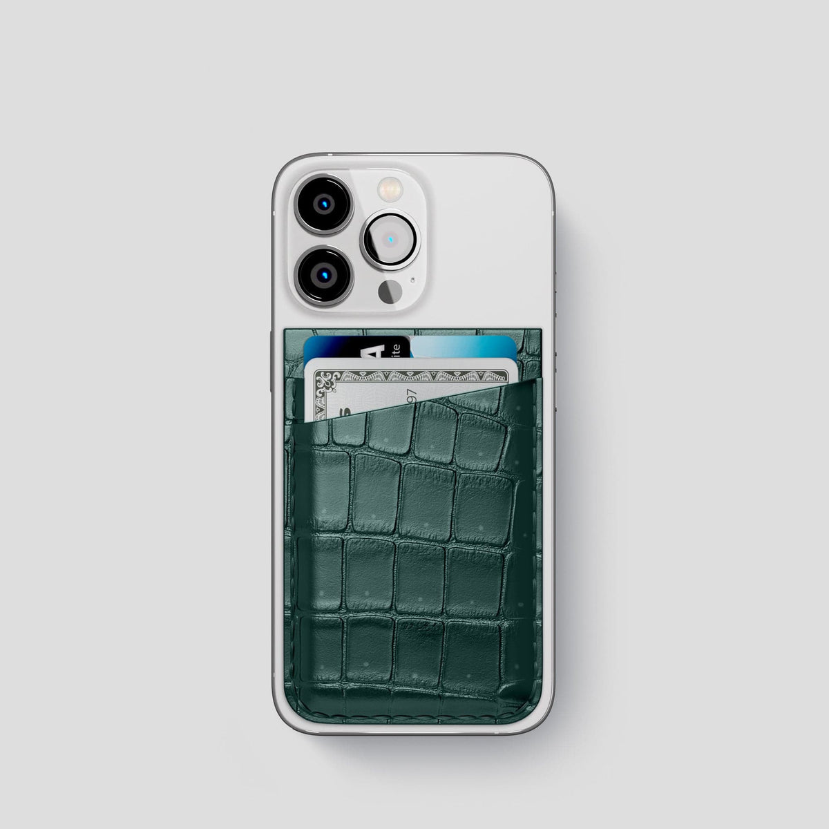 Dark-Forest iPhone 15 Pro Magsafe Wallet Porosus Crocodile -1 | Dark-Forest