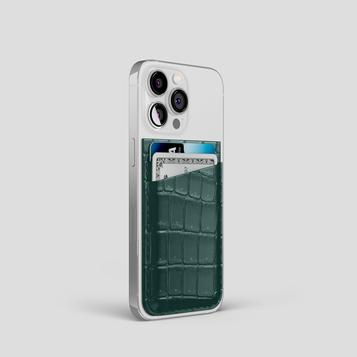 Dark-Forest iPhone 15 Pro Magsafe Wallet Porosus Crocodile -2 | Dark-Forest